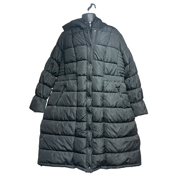 Torrid Women's Plus Size Black Puffer Coat - Size 4 - Picture 1 of 11